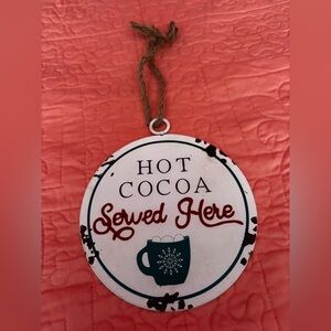 Hot Cocoa Served Here Metal Sign